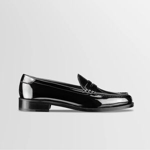 KOIO Brera Black Patent Leather Loafers EU 38 / US 8 Minimal Italian Flats